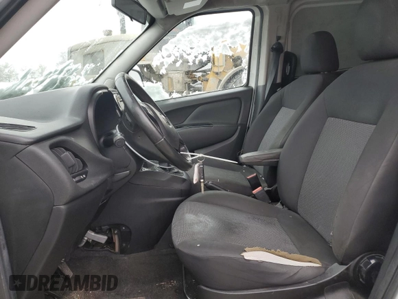 2015 Ram ProMaster City Cargo Tradesman with VIN ZFBERFAT5F6A63517, listed as a Copart auction lot 43895155 with 238,462 mi miles and Salvage Title. Bid and sale history available at carsss.com. Image 7.