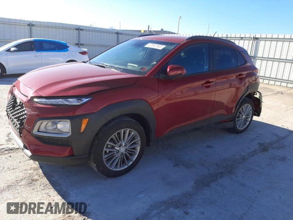 2020 Hyundai Kona SEL with VIN KM8K2CAA1LU497743, listed as a Copart auction lot 40992593 with 36,051 mi miles. Bid and sale history available at carsss.com. Image 1.