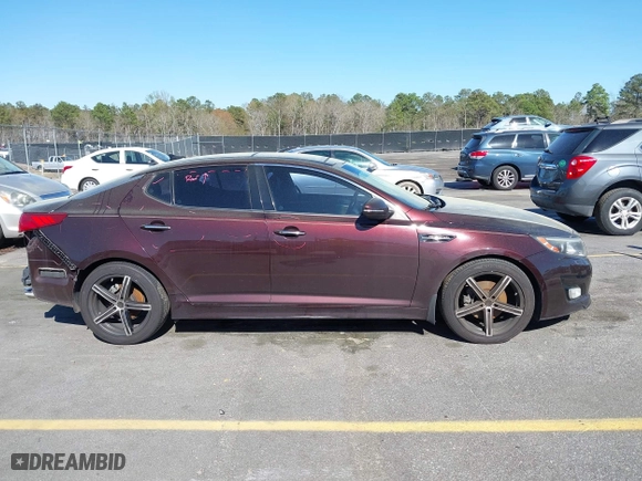 2015 Kia Optima EX with VIN 5XXGN4A75FG391608, listed as a IAAI auction lot 41817373 with 143,031 mi miles. Bid and sale history available at carsss.com. Image 14.