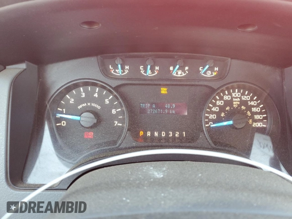 2013 Ford F-150 XL with VIN 1FTMF1EM6DKE84610, listed as a Copart auction lot 50074155 with 272,671 mi miles and Clean Title. Bid and sale history available at carsss.com. Image 9.