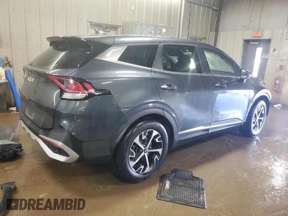 2023 Kia Sportage EX with VIN 5XYK33AF7PG124551, listed as a Copart auction lot 49976855 with 17,593 mi miles and Salvage Title. Bid and sale history available at carsss.com. Image 3.