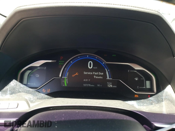 2018 Honda Clarity Plug-In Hybrid Touring with VIN JHMZC5F31JC012928, listed as a Copart auction lot 58077814 with 107,278 mi miles and Salvage Title. Bid and sale history available at carsss.com. Image 9.