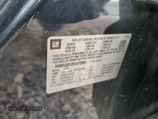 2012 GMC Terrain SLT-1 with VIN 2GKFLUE52C6372890, listed as a Copart auction lot 53602855 with 203,508 mi miles and Salvage title. Bid and sale history available at DreamBid. Image 13.