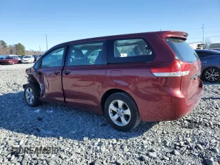2012 Toyota Sienna with VIN 5TDKA3DC8CS016489, listed as a Copart auction lot 46416595 with 136,037 mi miles and Salvage Title. Bid and sale history available at DreamBid. Image 2.