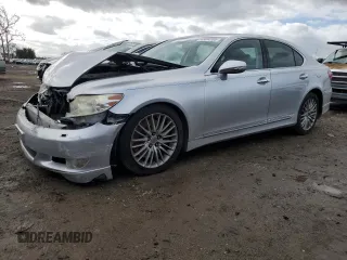 2010 Lexus LS 460 with VIN JTHBL5EF8A5092651, listed as a Copart auction lot 45054185 with 174,439 mi miles and Salvage Title. Bid and sale history available at DreamBid. Image 1.