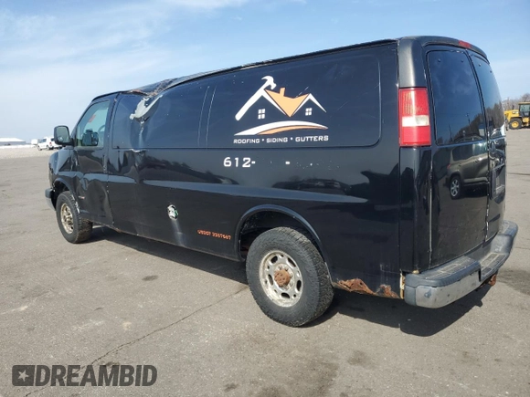 2008 GMC Savana z VIN 1GTHG396081214760, wystawiony jako Copart lot #49146395 z przebiegiem 329 208 mil mil oraz Czysty tytuł • Clean title. Historia ofert i sprzedaży dostępna na DreamBid. Obrazek 2.