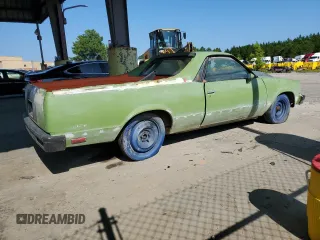 1980 Chevrolet El Camino z VIN 1W80KAD418693, wystawiony jako Copart lot #68218644 z przebiegiem Nie podano mil oraz Szkoda całkowita • Salvage title. Historia ofert i sprzedaży dostępna na DreamBid. Obrazek 3.