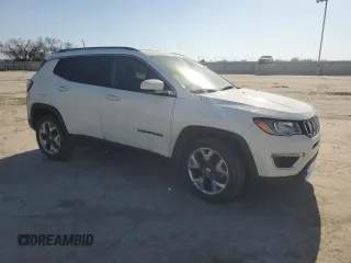 2020 Jeep Compass Limited with VIN 3C4NJCCB0LT229707, listed as a Copart auction lot 47611795 with 95,980 mi miles and Salvage Title. Bid and sale history available at DreamBid. Image 4.