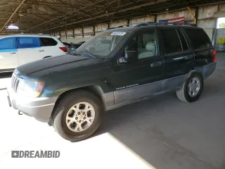 2001 Jeep Grand Cherokee Laredo with VIN 1J4GW48S21C566424, listed as a Copart auction lot 66382675 with 91,558 mi miles and Clean title. Bid and sale history available at DreamBid. Image 1.