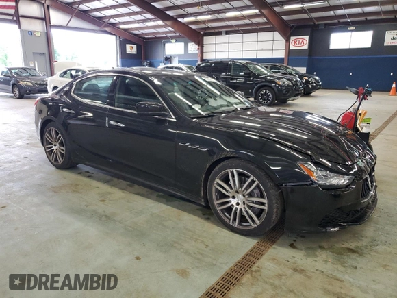 2015 Maserati Ghibli S Q4 with VIN ZAM57RTA3F1150242, listed as a Copart auction lot 61202585 with 21,271 mi miles and Salvage title. Bid and sale history available at DreamBid. Image 4.