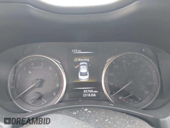 2019 Infiniti Q50 RED SPORT 400 with VIN JN1FV7AP3KM760521, listed as a IAAI auction lot 41469103 with 85,768 mi miles. Bid and sale history available at carsss.com. Image 7.