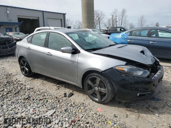 2016 Dodge Dart GT with VIN 1C3CDFEB5GD750807, listed as a Copart auction lot 51497595 with 122,913 mi miles and Clean Title. Bid and sale history available at carsss.com. Image 4.