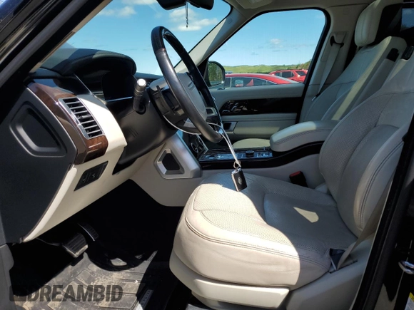 2021 Land Rover Range Rover with VIN SALGS5SE3MA416342, listed as a Copart auction lot 57255025 with 54,901 mi miles and Salvage title. Bid and sale history available at DreamBid. Image 7.