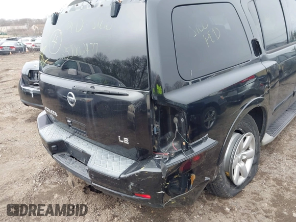 2008 Nissan Armada SE z VIN 5N1AA08C08N617571, wystawiony jako IAAI lot #41766604 z przebiegiem Nie podano mil oraz . Historia ofert i sprzedaży dostępna na DreamBid. Obrazek 6.
