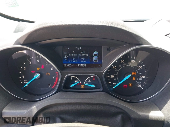 2018 Ford Escape S with VIN 1FMCU0F7XJUA16377, listed as a IAAI auction lot 42080136 with 81,060 mi miles and . Bid and sale history available at carsss.com. Image 7.