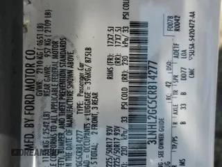 2012 Lincoln MKZ with VIN 3LNHL2GC5CR814277, listed as a Copart auction lot 60204615 with 137,526 mi miles and Salvage title. Bid and sale history available at DreamBid. Image 12.