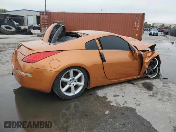 2004 Nissan 350Z Touring with VIN JN1AZ34E84T052629, listed as a Copart auction lot 46078465 with 0 mi miles and Salvage Title. Bid and sale history available at carsss.com. Image 3.
