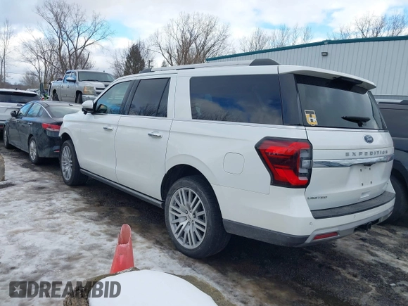 2023 Ford Expedition Max Limited z VIN 1FMJK2A82PEA25893, wystawiony jako IAAI lot #41440143 z przebiegiem 39 665 mil mil oraz . Historia ofert i sprzedaży dostępna na DreamBid. Obrazek 3.