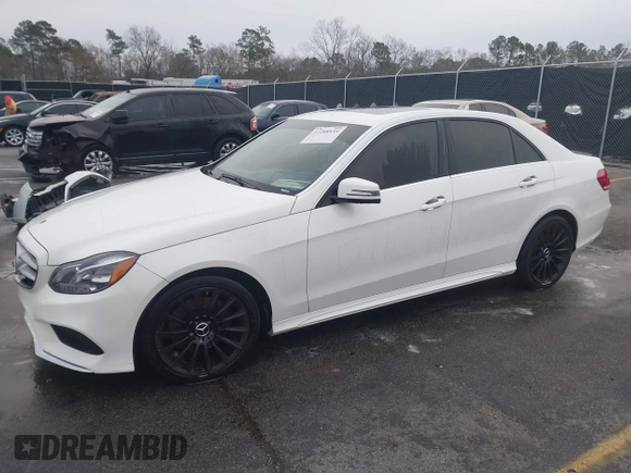 2015 Mercedes-Benz E 350 Sport with VIN WDDHF5KBXFB099488, listed as a IAAI auction lot 41288935 with 81,689 mi miles and . Bid and sale history available at DreamBid. Image 2.