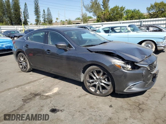 2017 Mazda 6 Grand Touring with VIN JM1GL1W5XH1133708, listed as a Copart auction lot 49009255 with 115,259 mi miles and Salvage Title. Bid and sale history available at carsss.com. Image 4.