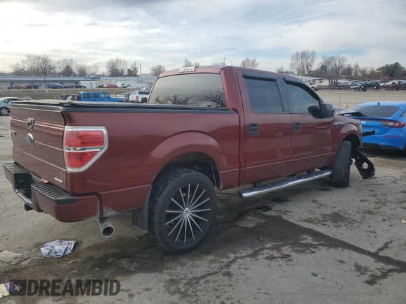 2014 Ford F-150 XL with VIN 1FTFW1EF3EKF06977, listed as a Copart auction lot 45785765 with 152,789 mi miles and Salvage Title. Bid and sale history available at carsss.com. Image 3.