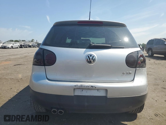 2007 Volkswagen Rabbit with VIN WVWBR71K97W084012, listed as a Copart auction lot 62156695 with 162,115 mi miles and Salvage title. Bid and sale history available at DreamBid. Image 6.