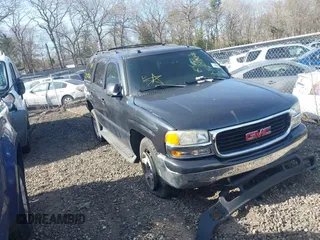 2005 GMC Yukon SLT z VIN 1GKEK13TX5J235491, wystawiony jako IAAI lot #42064517 z przebiegiem Nie podano mil oraz . Historia ofert i sprzedaży dostępna na DreamBid. Obrazek 1.
