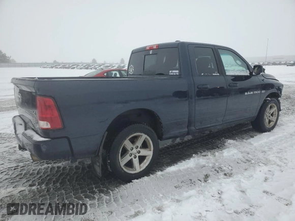 2012 Ram 1500 Sport with VIN 1C6RD7HTXCS288421, listed as a Copart auction lot 46133195 with 147,697 mi miles and Salvage title. Bid and sale history available at DreamBid. Image 3.
