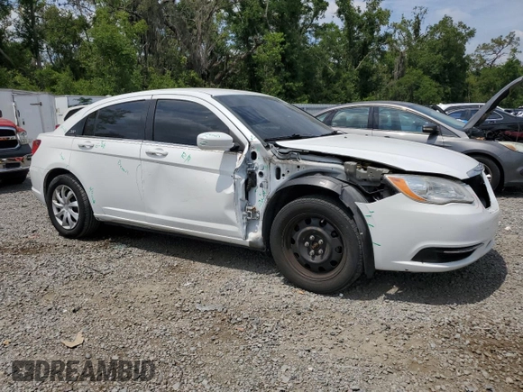 2014 Chrysler 200 LX with VIN 1C3CCBAB6EN206096, listed as a Copart auction lot 53187895 with 196,951 mi miles and Salvage Title. Bid and sale history available at carsss.com. Image 4.
