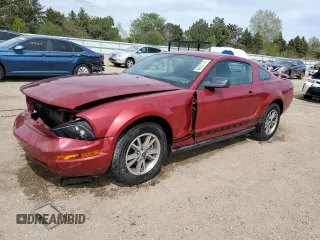 2005 Ford Mustang Deluxe z VIN 1ZVFT80N855194540, wystawiony jako Copart lot #54952725 z przebiegiem 90 931 mil mil oraz Szkoda całkowita • Salvage title. Historia ofert i sprzedaży dostępna na DreamBid. Obrazek 1.