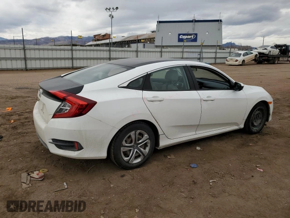2016 Honda Civic Sedan LX with VIN 2HGFC2F54GH501724, listed as a Copart auction lot 44769635 with 0 mi miles and Non Repairable. Bid and sale history available at carsss.com. Image 3.