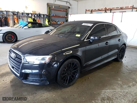 2019 Audi A3 Sedan Premium Plus with VIN WAUJEGFF0K1018454, listed as a Copart auction lot 46300714 with 70,860 mi miles. Bid and sale history available at carsss.com. Image 1.