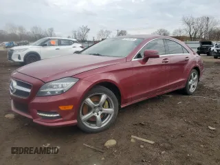 2013 Mercedes-Benz CLS 550 with VIN WDDLJ9BB0DA065725, listed as a Copart auction lot 52176415 with 93,629 mi miles and Salvage Title. Bid and sale history available at DreamBid. Image 1.