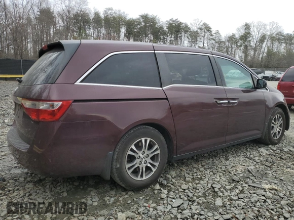 2011 Honda Odyssey EX-L with VIN 5FNRL5H69BB021633, listed as a Copart auction lot 50420415 with 265,213 mi miles and Salvage Title. Bid and sale history available at DreamBid. Image 3.