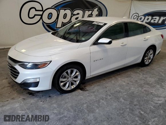 2025 Chevrolet Malibu LT with VIN 1G1ZD5ST7SF127949, listed as a Copart auction lot 54221485 with 17,587 mi miles and Salvage Title. Bid and sale history available at DreamBid. Image 1.