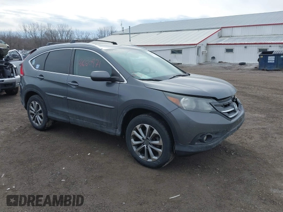 2012 Honda CR-V EX-L with VIN 2HKRM4H78CH608280, listed as a IAAI auction lot 41660971 with 192,226 mi miles. Bid and sale history available at carsss.com. Image 1.
