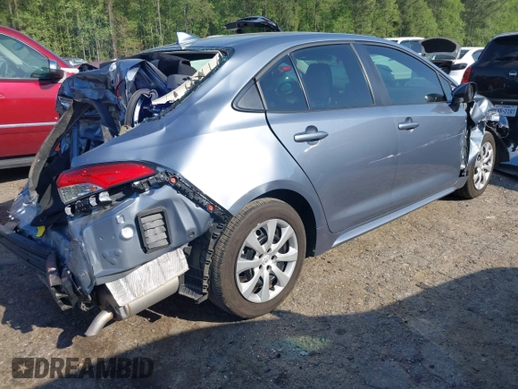 2024 Toyota Corolla LE with VIN 5YFB4MDE9RP101616, listed as a IAAI auction lot 42030741 with 27,141 mi miles and . Bid and sale history available at DreamBid. Image 4.