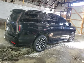 2021 Cadillac Escalade Sport Platinum with VIN 1GYS4GKL7MR338004, listed as a Copart auction lot 44308885 with 40,531 mi miles and Salvage Title. Bid and sale history available at carsss.com. Image 3.