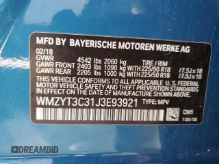2018 MINI Countryman Cooper S с VIN WMZYT3C31J3E93921, выставлен на аукционе Copart как лот 49410385 с пробегом 65 657 миль миль и Списание • Salvage title. История ставок и продаж доступна на DreamBid. Изображение 12.