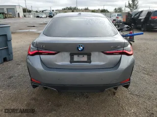 2023 BMW i4 eDrive40 with VIN WBY73AW0XPFP66343, listed as a Copart auction lot 82095563 with 13,724 mi miles. Bid and sale history available at carsss.com. Image 6.