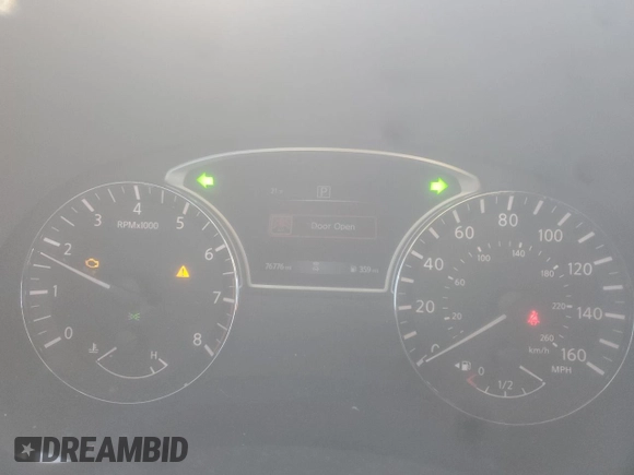 2019 Nissan Pathfinder S with VIN 5N1DR2MNXKC630582, listed as a Copart auction lot 42375485 with 76,776 mi miles and Salvage Title. Bid and sale history available at DreamBid. Image 9.