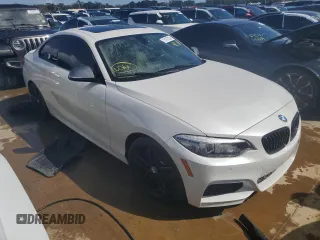 2018 BMW 2 Series M240i with VIN WBA2J5C55JVC07224, listed as a Copart auction lot 75167024 with 0 mi miles and Non Repairable. Bid and sale history available at carsss.com. Image 4.