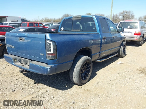 2004 Dodge 1500 SLT with VIN 1D7HA18D14S652784, listed as a IAAI auction lot 41758619 with 186,138 mi miles. Bid and sale history available at carsss.com. Image 4.