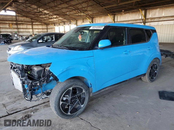 2024 Kia Soul EX with VIN KNDJ33AUXR7231426, listed as a Copart auction lot 46540865 with 18,781 mi miles and Salvage Title. Bid and sale history available at carsss.com. Image 1.