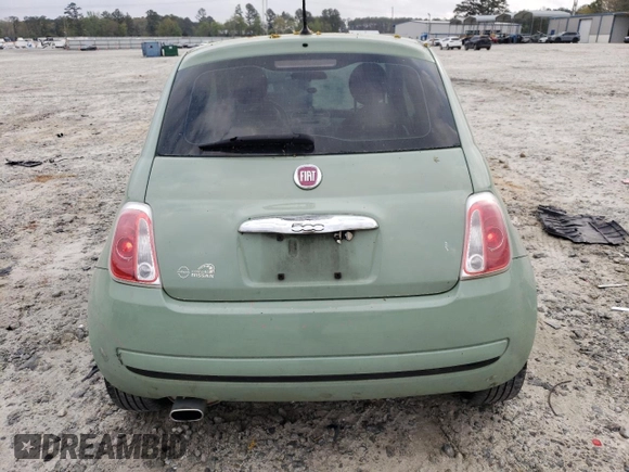 2015 FIAT 500 Pop with VIN 3C3CFFAR4FT609880, listed as a Copart auction lot 50379645 with 156,246 mi miles and Salvage Title. Bid and sale history available at carsss.com. Image 6.