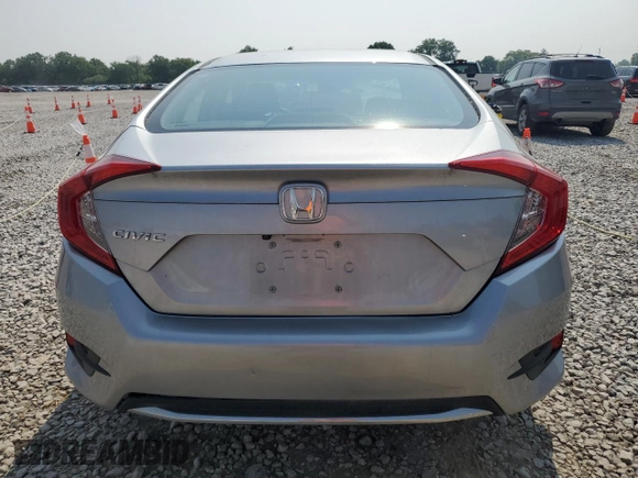 2021 Honda Civic LX with VIN 19XFC2F66ME001627, listed as a Copart auction lot 59653925 with 48,468 mi miles and Salvage title. Bid and sale history available at DreamBid. Image 6.