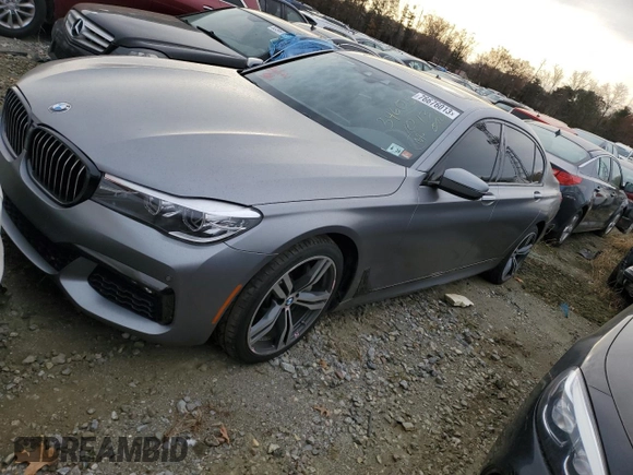 2019 BMW 7 Series 740i with VIN WBA7E2C53KB216819, listed as a Copart auction lot 76676013 with 60,928 mi miles. Bid and sale history available at carsss.com. Image 1.