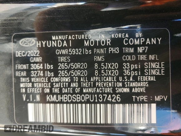 2023 Genesis GV80 z VIN KMUHBDSB0PU137426, wystawiony jako Copart lot #81564764 z przebiegiem 32 551 mil mil oraz Szkoda całkowita • Salvage title. Historia ofert i sprzedaży dostępna na DreamBid. Obrazek 13.