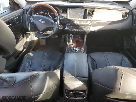 2016 Kia K900 Luxury with VIN KNALU4D30G6032707, listed as a Copart auction lot 87649785 with 98,309 mi miles and Salvage Title. Bid and sale history available at carsss.com. Image 8.