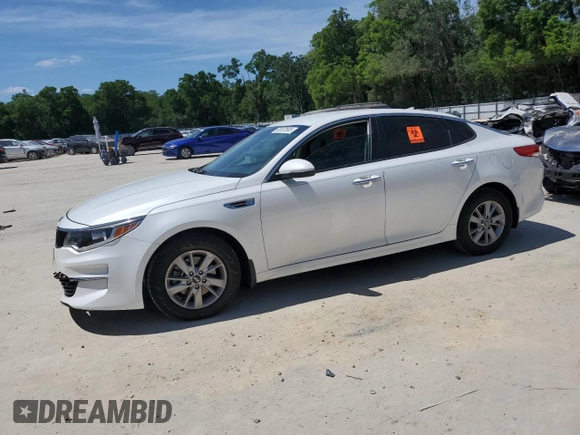2016 Kia Optima LX with VIN KNAGT4L34G5086877, listed as a Copart auction lot 52037585 with 147,478 mi miles and Salvage Title. Bid and sale history available at carsss.com. Image 1.